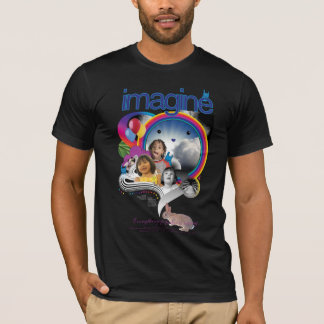 T-shirt Imaginez le noir : Examinez l'image pour examiner