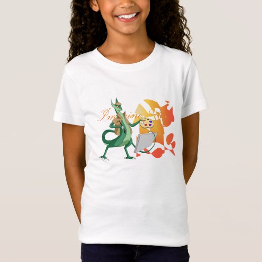 T-Shirt "Imaginez" le peintre de dragon (Devant)