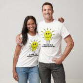 T-shirt Imaginez Le Possibi-Light-Ies - Amusant Pun À Bulb (Unisexe)