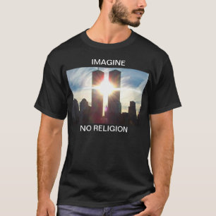T-shirt Imaginez, Pas De Religion Sombre T