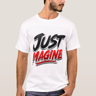 T-shirt Imaginez simplement, Inspiration minimaliste