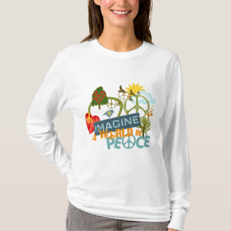 T-shirt Imaginez un monde dans la paix