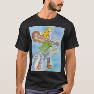 T-shirt Imbécile avec la guitare