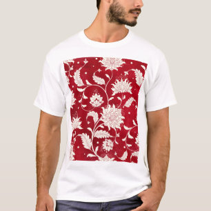 T-shirt Imitation porcelaine chinoise : peinture florale