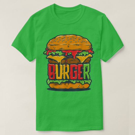 T-shirt Immense Hamburger Cheeseburger Restaurant Funny Bu (Design devant)
