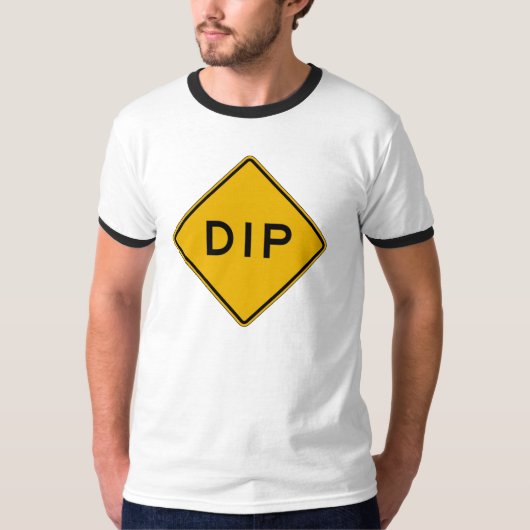 T-shirt Immersion, panneau d'avertissement du trafic, (Devant)