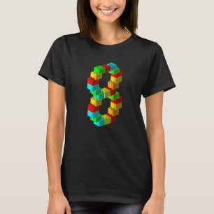 T-shirt Immeuble mignon 8e anniversaire 8 ans Garçons