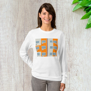 T-shirt Immeuble moderne avec climatiseurs