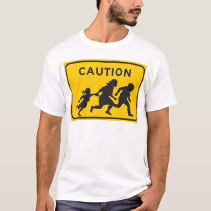 T-shirt Immigrés clandestins croisant le signe de route