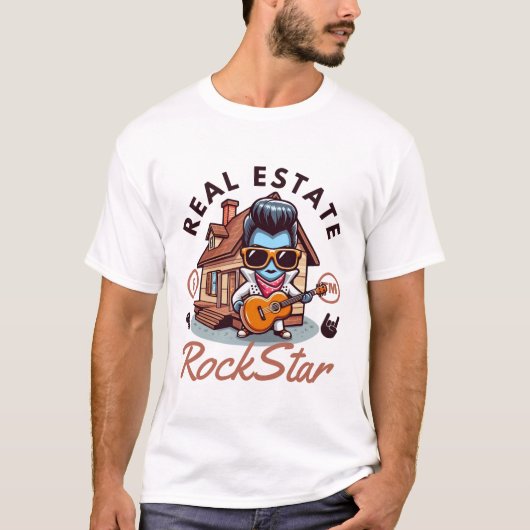 T-shirt Immobilier Rockstar (Devant)