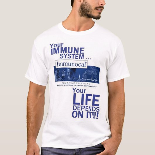 T-shirt Immunocal… votre vie dépend de lui ! (Devant)