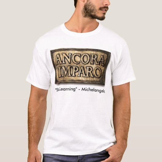 T-shirt imparo d'ancora (Devant)