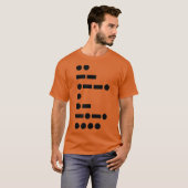 T-shirt IMPEACH Trump Political Shirt in Morse Code (Devant entier)