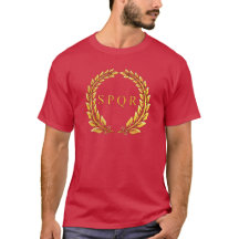 T-shirt impérial romain de laurier de SPQR