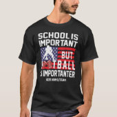 T-shirt Importance de l'école de football américain (Devant)