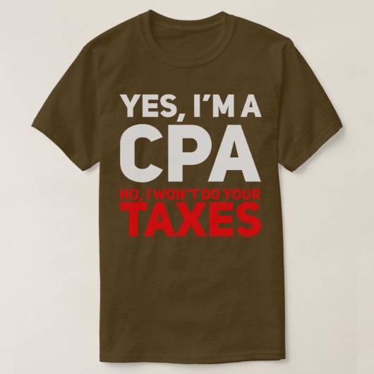 T-shirt Imposition comptable CPA (Design devant)