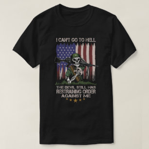 T-shirt Impossible d'aller en enfer Le diable a toujours d
