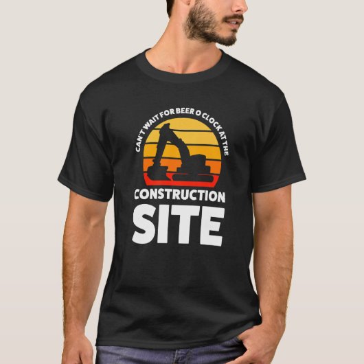 T-shirt Impossible d'attendre la construction du site de c (Devant)