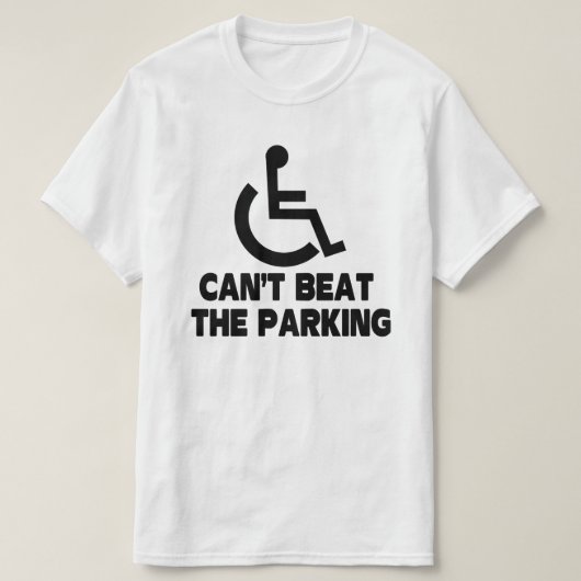 T-shirt impossible de battre le fauteuil roulant du statio (Design devant)