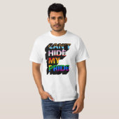 T-shirt Impossible de cacher ma fierté 3D (Devant entier)