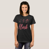 T-shirt Impossible de donner un Flamant rose de Flamant ro (Devant entier)