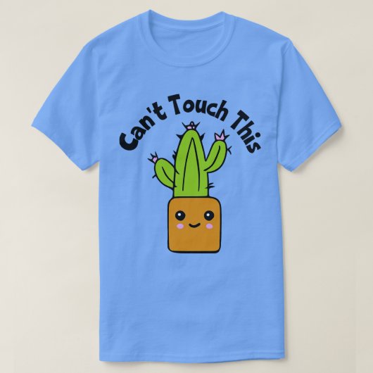 T-shirt Impossible De Toucher Ce Cactus (Design devant)