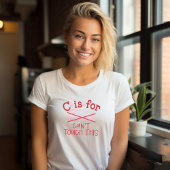 T-shirt Impossible de toucher ceci : une seule AF