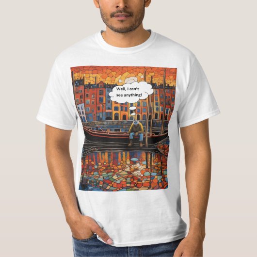 T-shirt Impossible de voir quoi que ce soit (Devant)