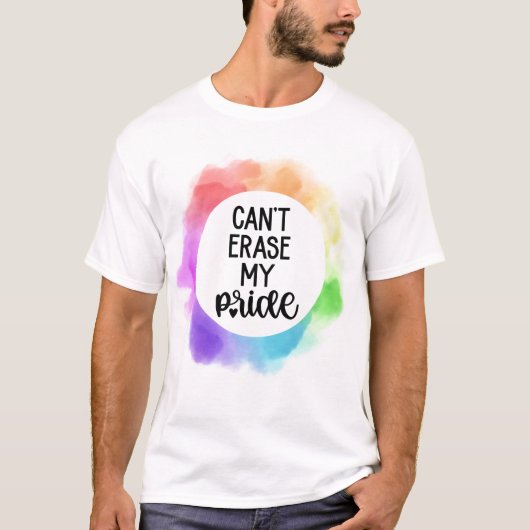 T-shirt Impossible d'effacer ma fierté (Devant)