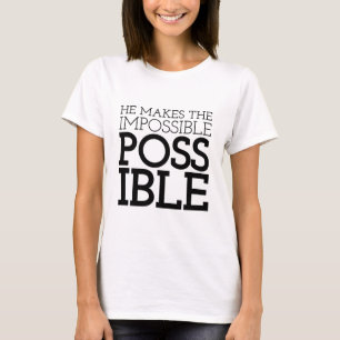 T-shirt Impossible d'envisager l'art chrétien Citation Art