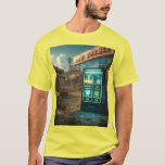 T-shirt Impossible Items Vending Machine – Surreal Retro D<br><div class="desc">Surreal vending machine, impossible items machine, retro desert surrealism, time memories luck art, vaporwave roadside scene, dystopian retro future, surreal sci fi landscape, philosophical surreal art, neon vending machine art, retro futuristic desert, dreamlike dystopian scene, strange roadside town, surreal nostalgia art, mysterious neon machine. Style: Men's Basic T-Shirt Comfortable, casual...</div>