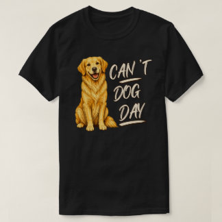 T-shirt Impossible journée canine Retriever doré Chien let