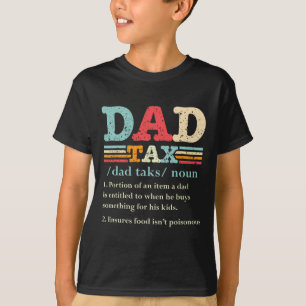 T-shirt Impôt Drôle papa Définition de l'impôt Fête des pè