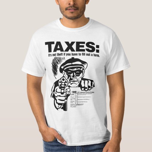 T-shirt IMPÔTS : Chemise de vol (Devant)