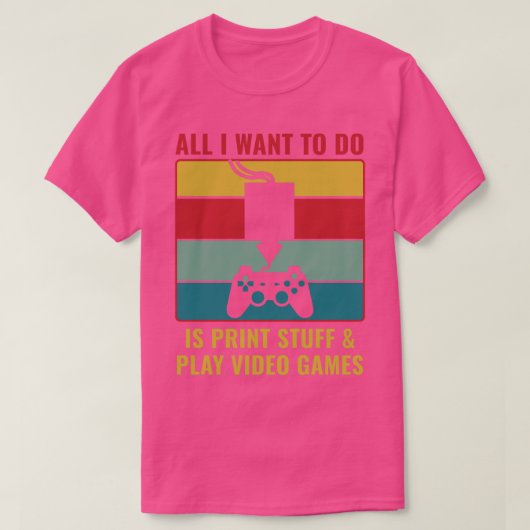 T-shirt Impression 3D amusante Impression 3D Stuff et Lect (Design devant)