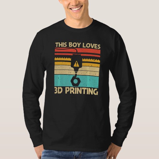 T-shirt Impression 3D Cool Pour Garçons Hommes Imprimante (Devant)
