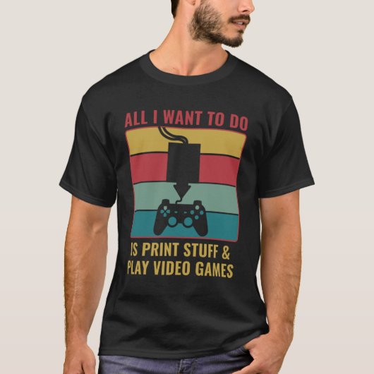 T-shirt Impression 3D Impression 3D Impression Stuff et je (Devant)