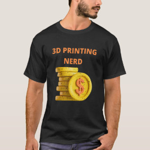 T-shirt Impression 3d Miner Bitcoin Nerd