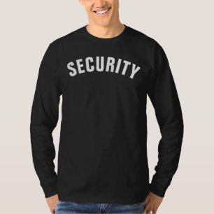 T-shirt Impression à double face des agents de sécurité