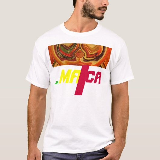 T-shirt Impression Abstraite de l'art de la rotation de la (Devant)