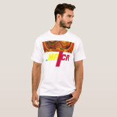 T-shirt Impression Abstraite de l'art de la rotation de la (Devant entier)