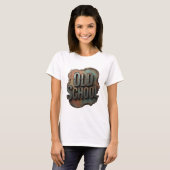 T-shirt Impression argentée Snappy OLD SCHOOL (Devant entier)