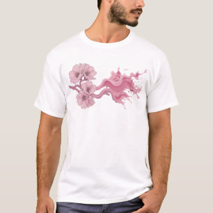 T-shirt Impression artistique FLEUR ABSTRAITE fraîche
