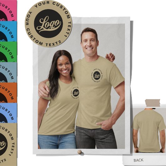 T-shirt Impression avant. Logo d'entreprise +DarkText II F