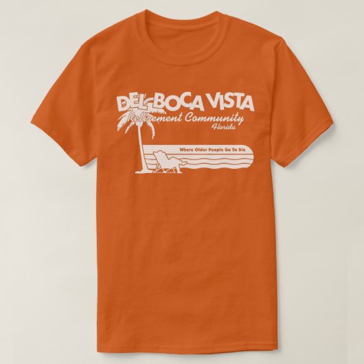 T-shirt Impression blanche Del Boca Vista (Design devant)