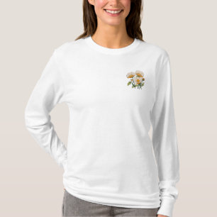 T-shirt Impression botanique vintage avec un printemps de