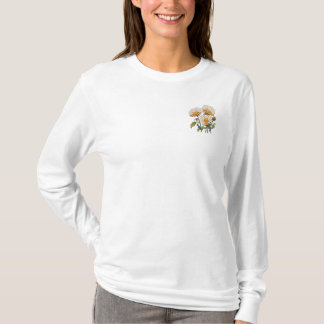 T-shirt Impression botanique vintage avec un printemps de