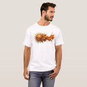 T-shirt Impression créative SOLEIL ABSTRAIT captivante (Devant entier)