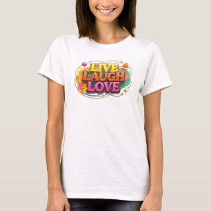 T-shirt Impression créative UNIQUE VIVEZ RIEZ AIMEZ