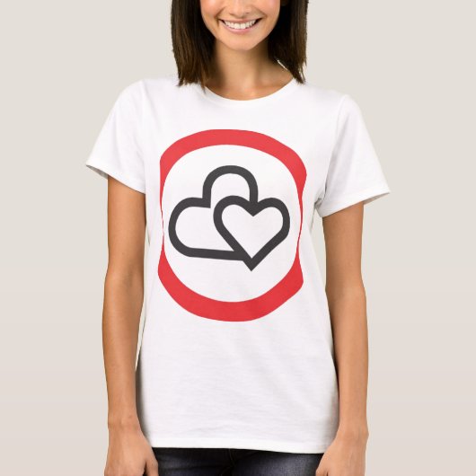 T-shirt Impression d'amour (Devant)